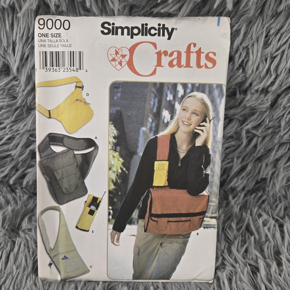 Simplicity Unisex One Size Multicolor 9000 Bag, Cell Phone Holder Sewing Pattern
